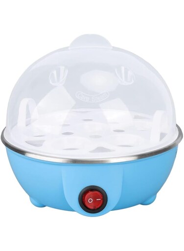 Electric Egg Cooker, Multifunctional Mini Egg Cooker, Automatic Shut-Off, Egg Steamer, 7 Egg Capacity, Electric Egg Cooker for Kitchen