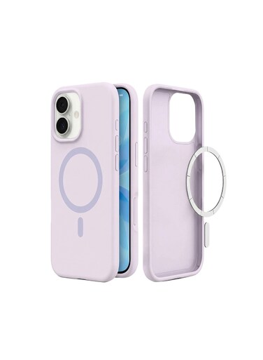 Mobcos iPhone 17 Purple Elite Ring Premium Silicone MagSafe Case for iPhone   Silky Soft Touch   Military-Grade Shockproof Protection   Strong Magnetic Compatibility   Luxury Slim Cover