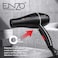 PrecisionWare Enzo EN-111B Professional Hair Dryer, 2000W Ionic Hair Dryer With 3 Heat Settings, 2 Speed Settings, Diffuser Attachment, Intl Version
