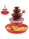 Azonee Chocolate Fountain 3 Tier Electric Chocolate Fountain Machine 17oz Capacity Stainless Steel Cheese Fountain Machine with Snack Serving Tray for Fruits Party Games Weddings Birthday