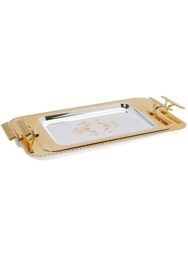 Opalina Steel Tray, Gold/Silver, 1711-Sg-S2, 2 Pieces