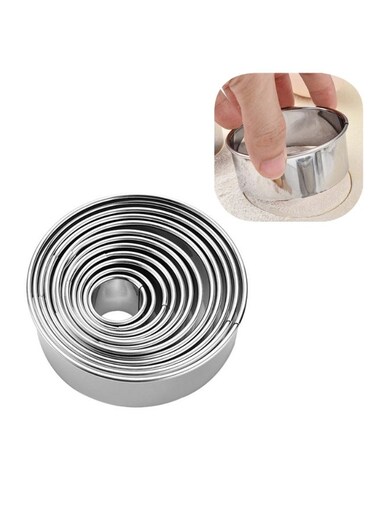 Biscuit Mold Stainless Steel Round Dough Cutter Cookie Cutter Set Baking Circle Pastry Mould
