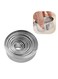 Biscuit Mold Stainless Steel Round Dough Cutter Cookie Cutter Set Baking Circle Pastry Mould