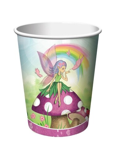 Creative Converting Fancy Fairy 9oz Hot/Cold Paper Cups 8 Per Pack