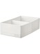 SKUBB Stuk Box with compartments, white, 20x34x10 cm (7 &frac34;x13 &frac12;x4 ")