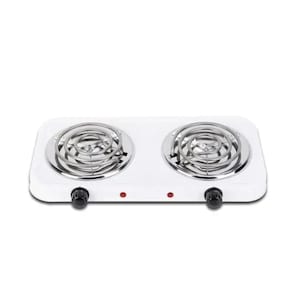 2000W Double Hot Plate Electric Cooker with Dual Burners Adjustable Temperature Control Stove
