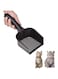 MAKINGTEC Large Metal Litter Scoop, Cat Litter Sifter with Deep Shovel and Ergonomic Long Handle with Deep Shovel Thicken Non Stick Cat Litter Scoop with Handle Small Hole