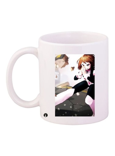Anime Girl Printed Coffee Mug White/Black/Brown