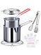 Fluzatas Frypro Frying Pot Master with Strainer Basket, Deep Stainless Steel Oil Fryer Pot for French Fries Chicken Steak Shrimp