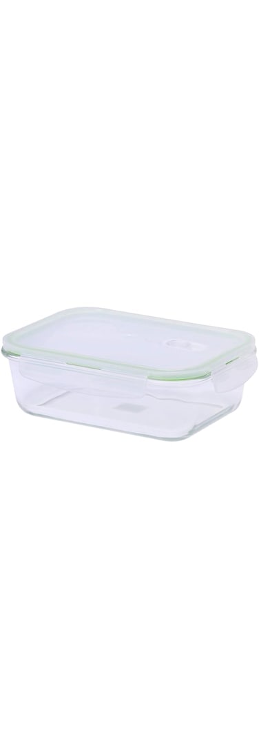 Royalford 1520 ML Glass Meal Prep Container   Reusable, Airtight Food Storage Tray with Snap Locking Lid   Microwavable, Freezer, Oven &amp; Dishwasher Safe  Use for Storage Food Container Bento Lunch Box