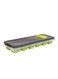 Ice Cube Tray with Opaque Gray Lid - Green Transparent Tray Made from PP + TPE + LDPE &acirc;&euro;&ldquo; Flexible, BPA-Free