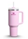 Quencher H2.0 FlowState Tumbler with Handle and Straw &acirc;&euro;&ldquo; 40 oz Stainless Steel Vacuum Insulated Cup, BPA-Free, 3-Position Lid, Cup Holder Friendly, for Water, Coffee, Smoothies &amp; More &acirc;&euro;&ldquo; (32x15x10cm)   Pink
