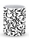 Premium Arabian Pearls Designer Mug White/Black