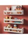 BPA Set of 3 White Nursery Room Shelves - Solid Wood Ideal for Books, Toys and Decor (Classic White)