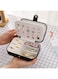 Khazna Portable Jewelry Box Double Layer Travel Jewelry Organizer for Necklace Earring Rings Case (Black)