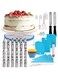 Cake Decorating Tools Kit Icing Tips Turntable Pastry Bags Couplers Cream Nozzle Baking Tools Set for Cupcakes Cookies