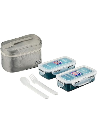 Lock &amp; Lock LocknLock HPL752DG 4 Pieces Lunch Box Set of, Grey