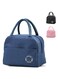 Tediline Lunch Bag Plain Dark Blue Reusable Insulated, Waterproof Bag for Kids or Adults, Perfect for Lunch Boxes, Tiffin Boxes, Picnics, Work, or School