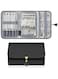 Portable Jewelry Organizer, Travel Jewelry Storage Case for Women Jewelry Pouch Tangle Free Jewelry Storage Roll Bag with Waterproof &amp; Lightweight for Necklaces/Rings/Earrings/Bracelets (Black)