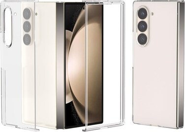 Samsung Galaxy Z Fold 6 Case Clear, Slim Fit Lightweight Crystal Clear Bumper Cover, Hard PC Transparent Skin Cover, Shockproof, Non-Slip, Anti-Scratch, Heavy Duty Protection