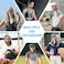 U Shape Cold Feeling Hooded Towel Beach Camping Fitness Sun Protection Quick Drying Sports Cooling Headband - Sky Blue