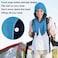 U Shape Cold Feeling Hooded Towel Beach Camping Fitness Sun Protection Quick Drying Sports Cooling Headband - Sky Blue