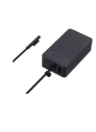 Adapter Charger For Microsoft Surface Pro 3/4/5 (2017) Black