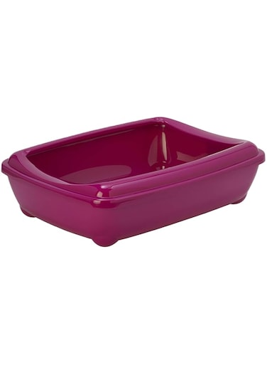 Moderna Arist-O-Tray, Large - Cat Litter Tray, 49.5 X 37.8 X H13.5 cm, Hot Pink