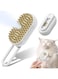 AMERTEER Cat Steam brush For Shedding - Steamy Cat brush, 3 In 1 Pet Steam brush Comb Hair, Bath And Massage, Silicone Pet Grooming Brush, Dry And Wet Dual-Use Cleaning Brush For Cats And Dogs (WHITE)