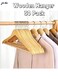 CHIC Wooden Hanger 30 Pack Wooden Suit Hanger Non-Slip Cloth Hangers Wooden Clothes Hanger Smooth Finish Wooden Coat Hanger Premium Wooden Hangers for Clothes Dress Suit