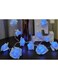 Fantasee LED Rose Flower String Lights Battery Operated for Wedding Home Party Birthday Festival Indoor Outdoor Decorations Large Rose Flower Diameter 6cm (Blue Rose Blue Light, 6.6ft 20LED)