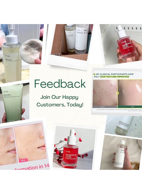 Anua Complete Pack Pore Control Cleansing Oil - Niacinamide Serum 10% - 77% Soothing Toner PH 5.5 - Pore Deep Cleansing Foam - &amp; Massage Roller Korean Beauty Facial Care 630ml