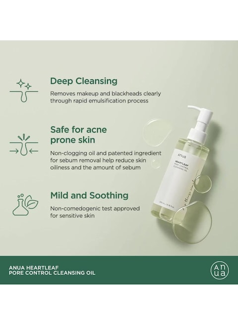 Anua Complete Pack Pore Control Cleansing Oil - Niacinamide Serum 10% - 77% Soothing Toner PH 5.5 - Pore Deep Cleansing Foam - &amp; Massage Roller Korean Beauty Facial Care 630ml