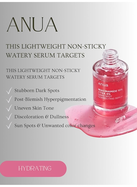 Anua Evening Skin Perfection Pack - Niacinamide 10% TXA 4% Dark Spot Correcting Serum 30ml And Heartleaf Cream Mask Night Solution 25ml