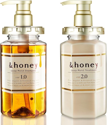 &amp; Honey Shampoo &amp; Conditioner Set Organic Hair And Scalp Care For Intense Cleansing And Hydration, Moisture-Enhancing Wash And Protection, Ideal For Straight, Curly, Frizzy, Treated, Col