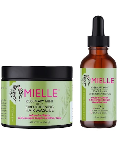 Mielle Rosemary Mint Strengthening Hair Strengthening Oil &amp; Masque Gift Set 340ml