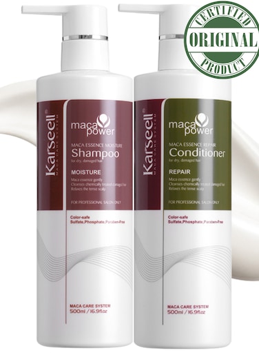 Karseell Argan Oil Shampoo And Conditioner Set - Deep Repair And Restoration For Dry, Damaged, And Color-Treated Hair - Enriched With Moroccan Argan Oil For Hydration And Nourishment - 2 x 500ml