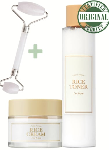I'm From Nourishing Rice Essentials Set - Includes Toner And Face Hydrating Cream - Complete Skincare Routine For Nourished And Hydrated Skin