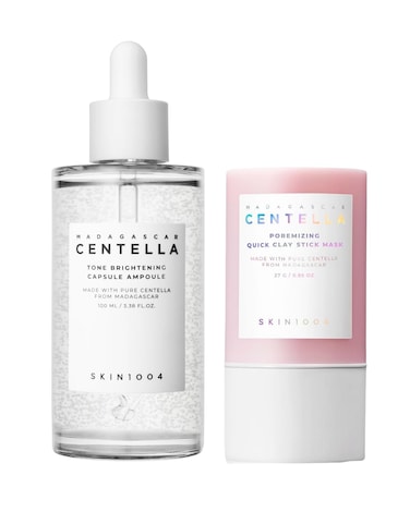 Skin1004 Madagascar Centella Poremizing Quick Clay Stick Mask And Tone Brightening Capsule Ampoule 100ml
