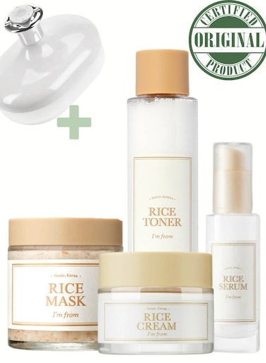I'm From Radiant Rice Essentials Set - Toner - Face Serum - Face Cream &amp; Face Mask