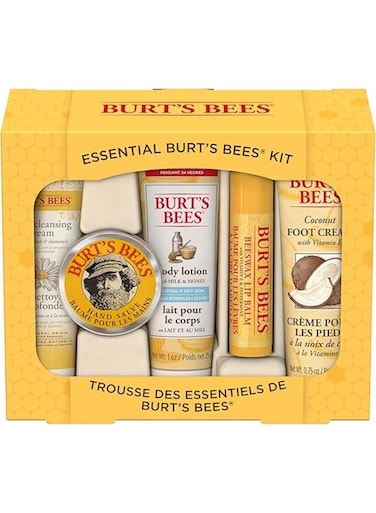 Burt's Bees Essential Kit 5 Pc Kit 1 Oz Body Lotion With Milk And Honey