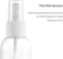 Plastic Spray Bottles with White Fine Mist Sprayers,60ml ,Pack of 6, Refillable Liquid Containers for Essential Oils-Transparent