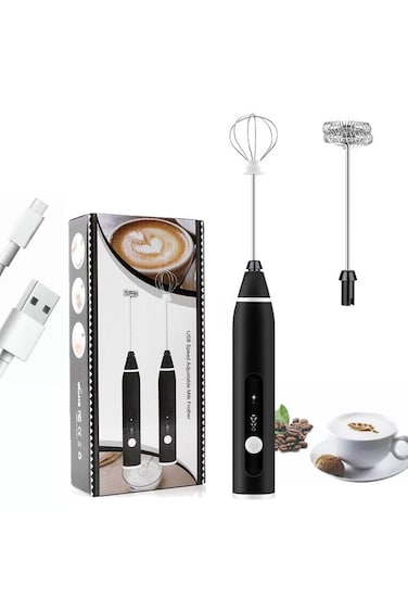 Electric Milk Foamer Rechargeable Handheld Cake Baking Blender Coffee Mixer Egg Beaters Milk Frother