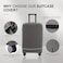 Elastic Suitcase Cover - Protective &amp; Durable Luggage Cover, Travel Protector for 26-28 Inch Suitcase, Scratch &amp; Weather Resistant, Easy Identification &amp; Reusable Travel Accessory, cover only

