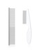 ChicAbode 2 Pcs Cat Comb Dog Comb, Pet Flea Comb, Metal Cat Comb with Stainless Steel Teeth and Lice Comb, Prevents Knots and Mats, for Home Grooming Kit, for Long and Short Hair Pets