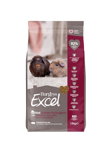 Excel Burgess Indoor Guinea Pig Nuggets - 1.5KG