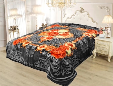 STARLIFE Double Ply Premium Quality Blanket 100% Polyester SPUN YARN Obtained From Virgin Polyester Suitable For Winter And Rainy Season 12 LB, SL-BL4404