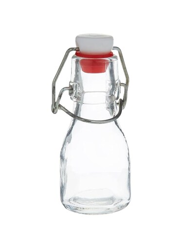 HARMONY GLASS BOTTLE WITH CLIP TOP 100ML 50094-5