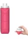 water bottle, Silicone water bottle, Carabiner water bottle, Travel water bottle, Leakproof water bottle for home, gym, office, camping (PINK)