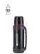 Stainless Steel Double Wall Insulation Travel Vacuum Bottle Black 1.8Liters
